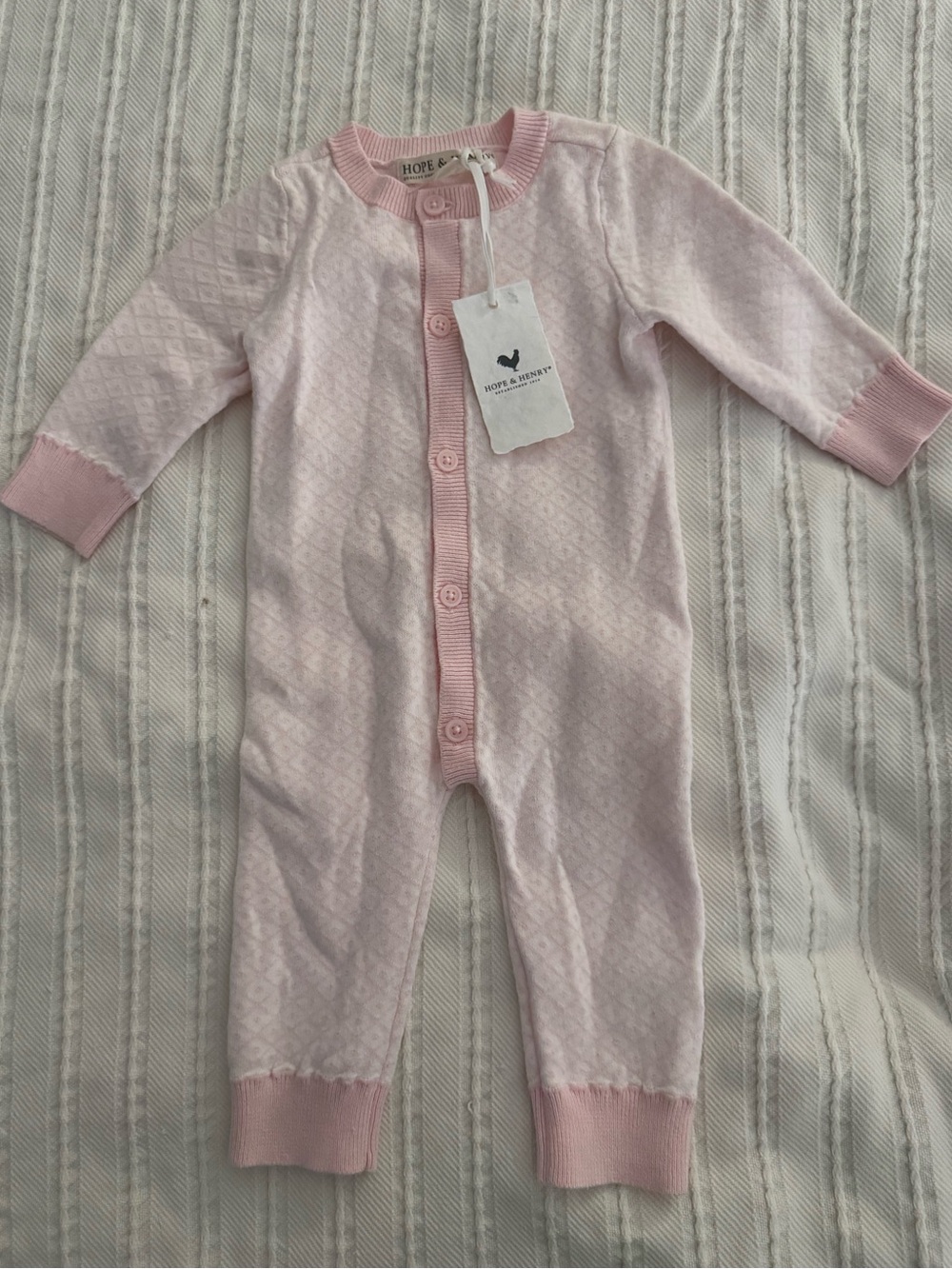 NWT Hope and Henry Organic Cotton One Piece | 3-6m | Baby Girl